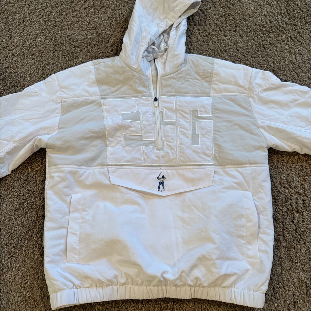 Kids White Hooded Jacket